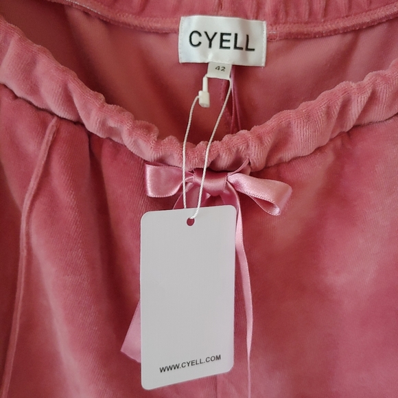 Cyell Dusty Pink Velvet 2 Piece Loungewear Set Size EU 42 US XL - Picture 15 of 16